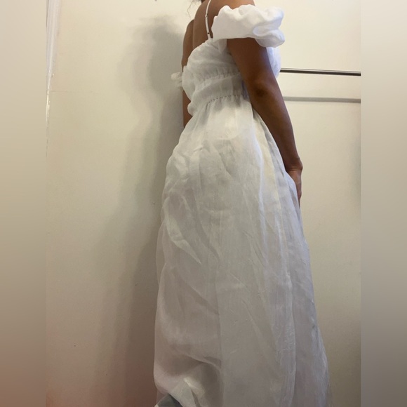 J26 Reformation Mayme Dress Ivory — bridal - Picture 5 of 10